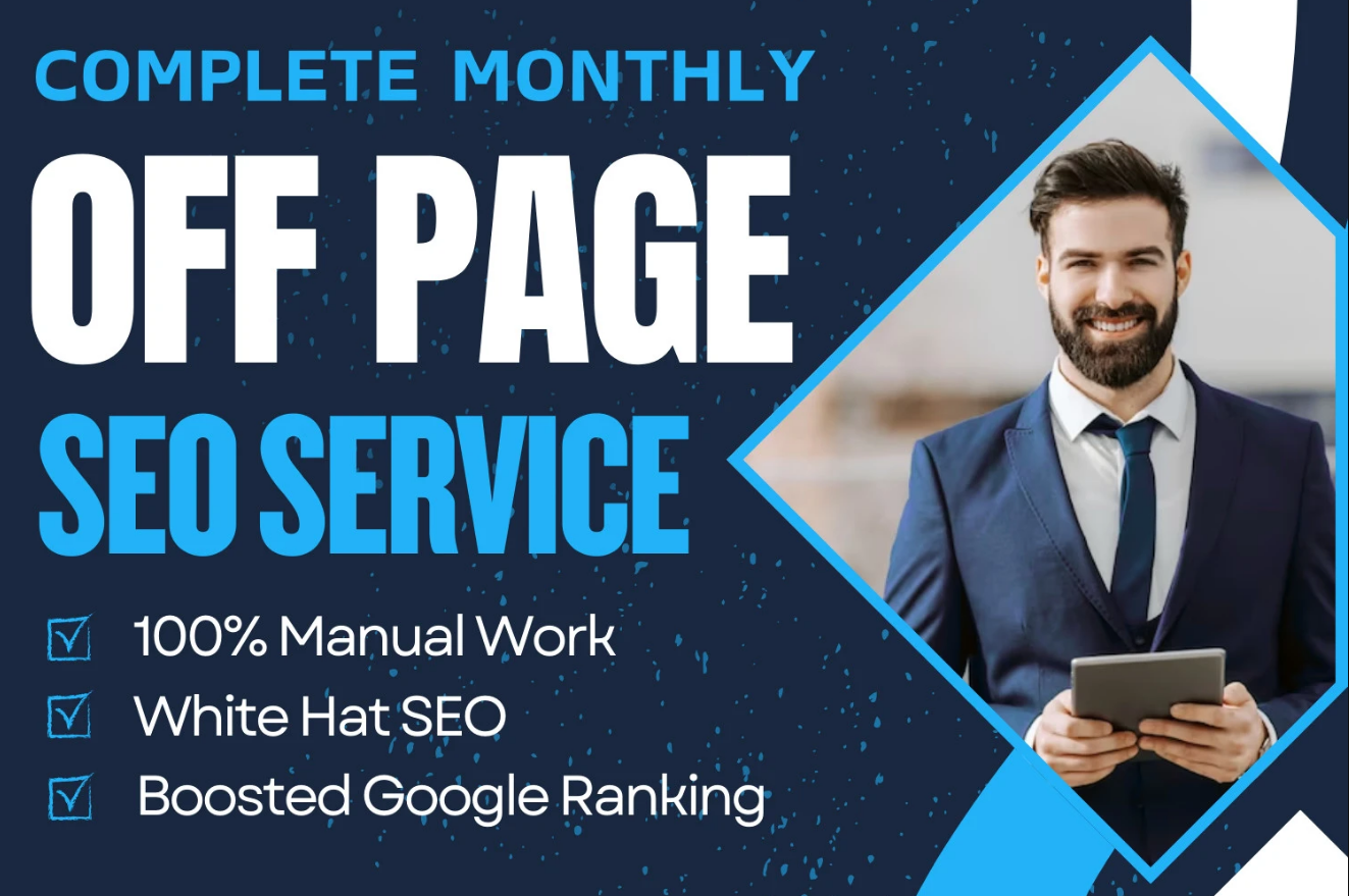 I will do monthly offpage service via high da dofollow seo backlinks for google ranking