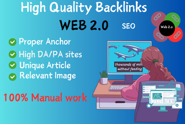  I will provide your 80+web 2.0 on organic sites.