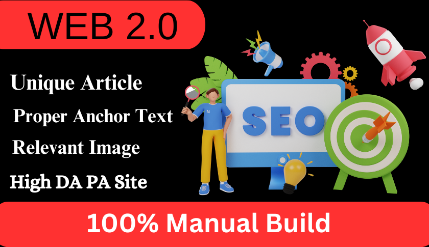 I will make high 70+ manual web 2.0 backlinks