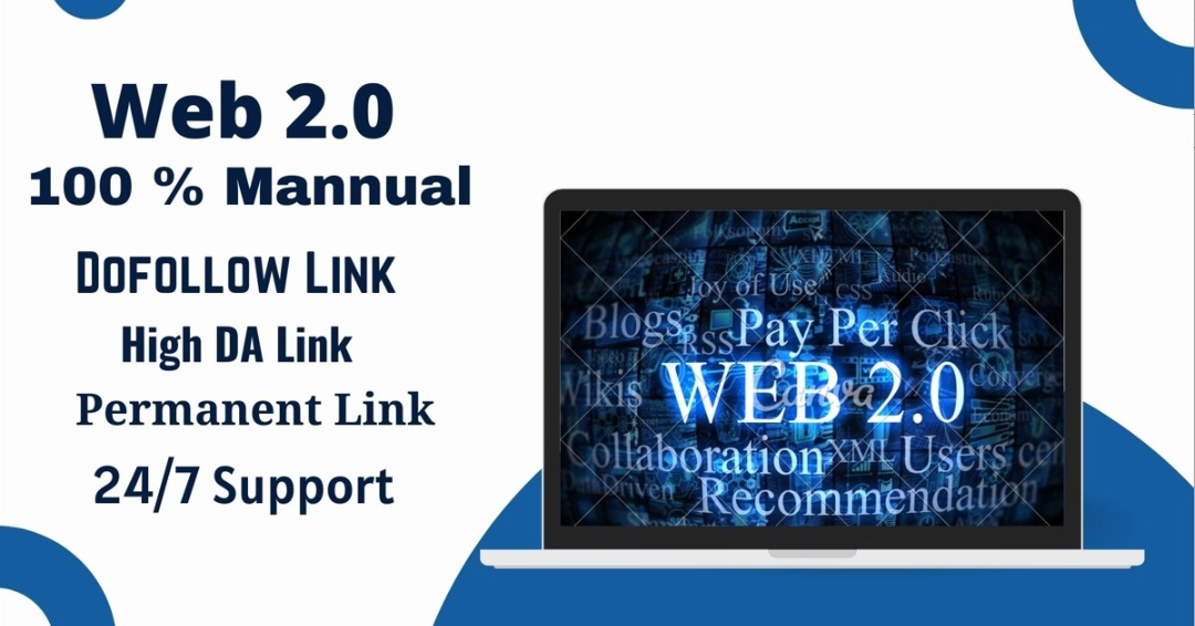 i will create 75 relevant Web 2.0 backlinks to well reputable domain authority websites 