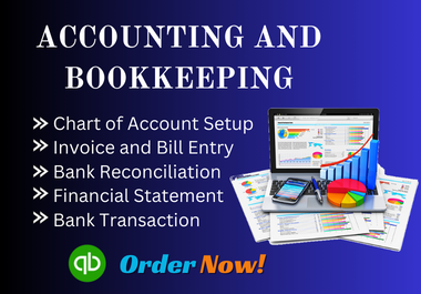 I will do accounting,bookkeeping and financial statement in quickbooks online 