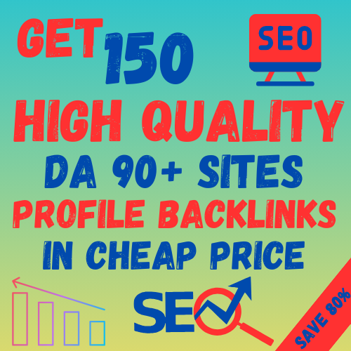 I will do 150 High Quality Profile Backlinks SEO For Your Website Ranking