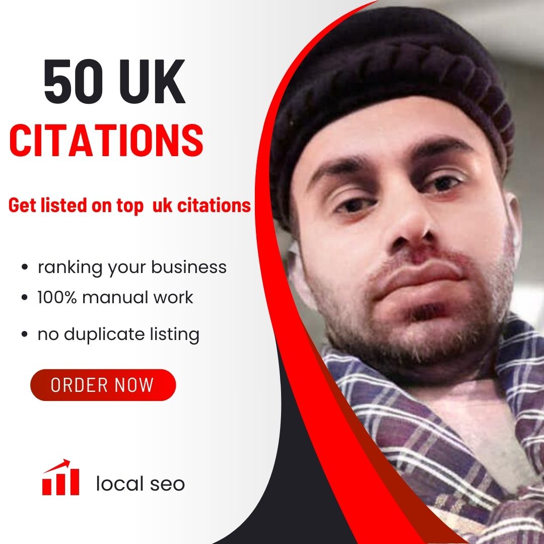 I will build 50 live top Uk local citations SEO directory