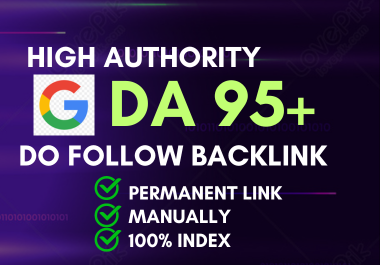 DA 95+ 20 do follow backlink - Most Powerful backlink 