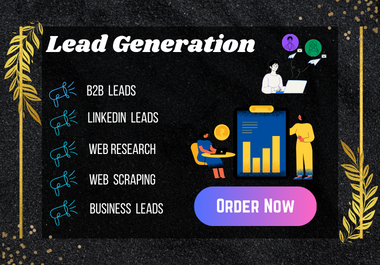 I will do B2B leads ,Google map Scraping, Lead Genaration