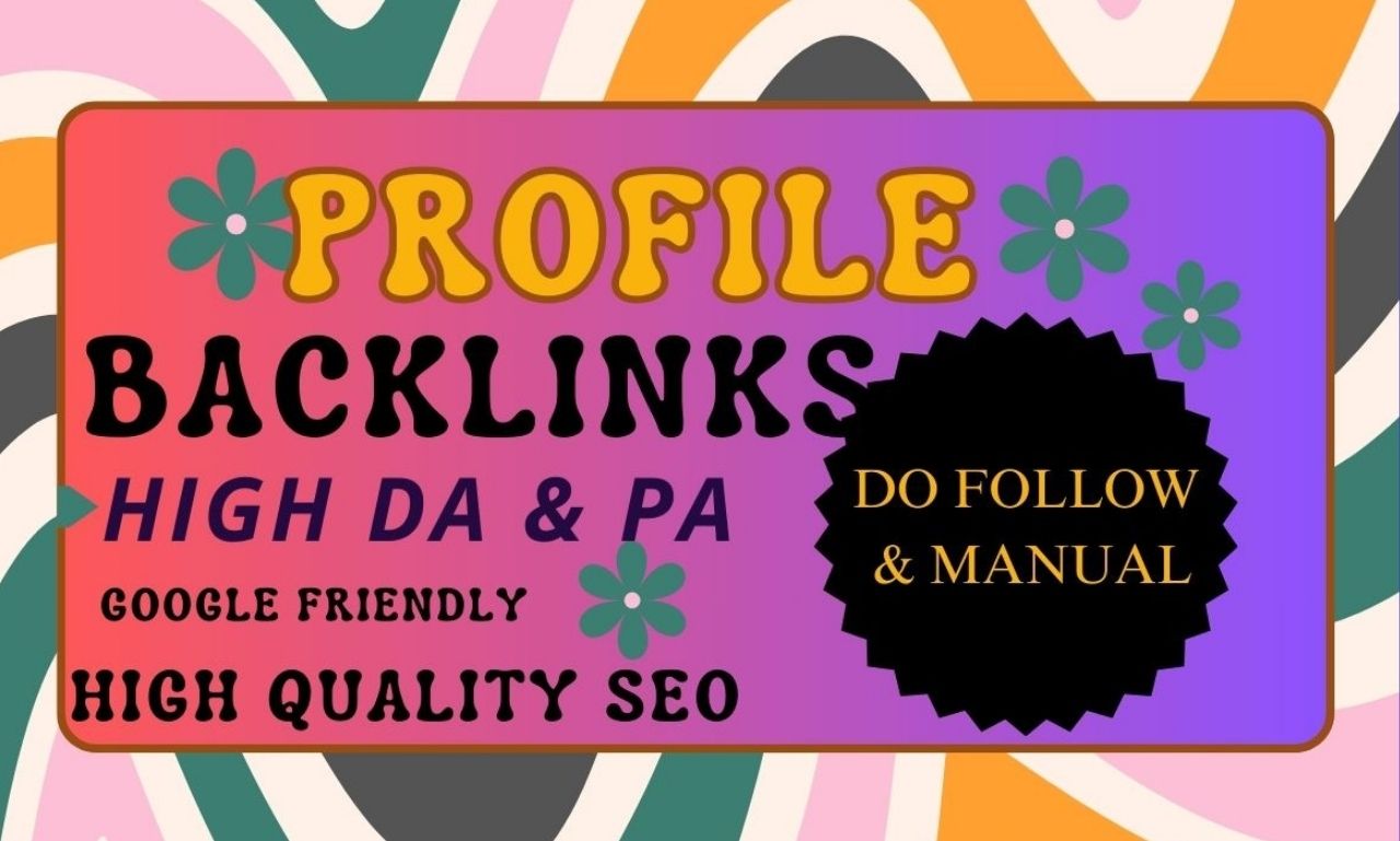 I will generate 150 high-quality SEO profiles for your websites that have live backlinks with DA 60–