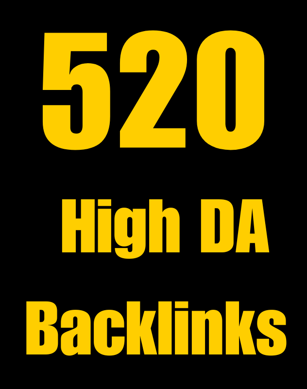 520 high da dofollow white had seo backlinks on unique domains 