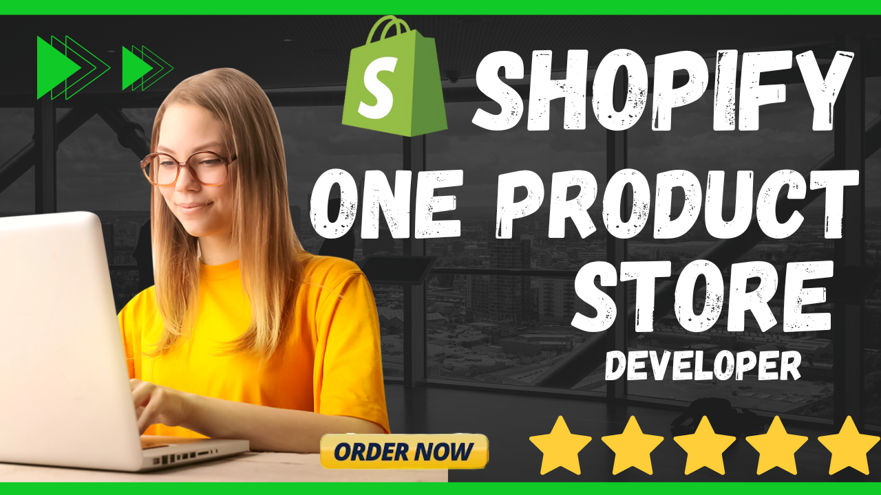 I will create a one product shopify store, dropshipping store