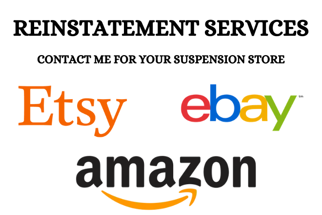 I will do eBay reinstatement, Reopen your suspension amazon seller account