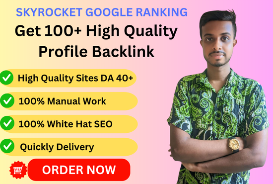 I will create 100+ High Quality Profile Backlinks for Powerful SEO Link Building