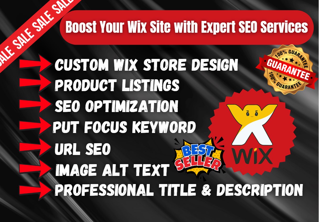 Professional Wix Store Design & Product Listing for Your Online Success