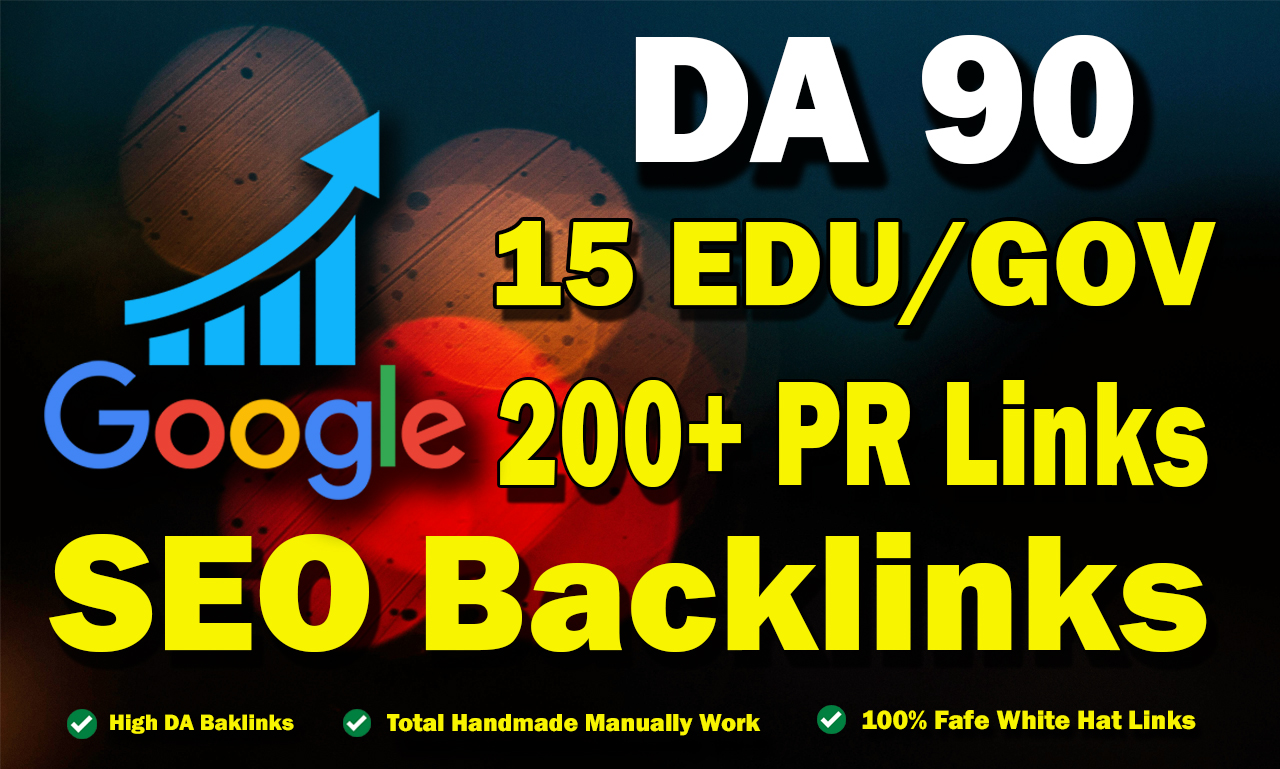 DA (50 to 100) 215+ High Quality SEO Backlinks to Boost Your Website Ranking