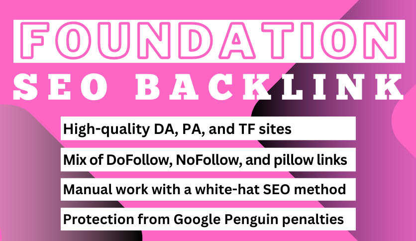 Boost your website's ranking with 100 high-authority foundation backlink organically