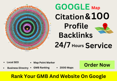 100 Profile Backlinks and 2,000 google maps citations for gmb ranking 