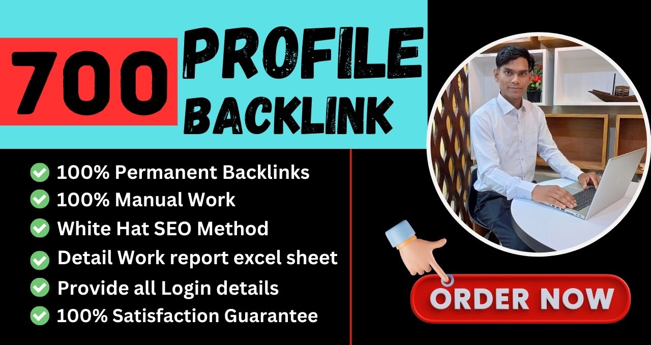 700 Profile Backlinks Boost your website with high quality profile backlinks