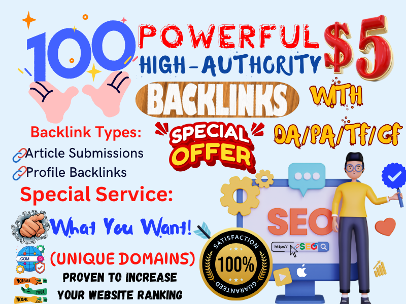 100 Powerful High Authority Backlinks Boost Rankings & Skyrocket SEO