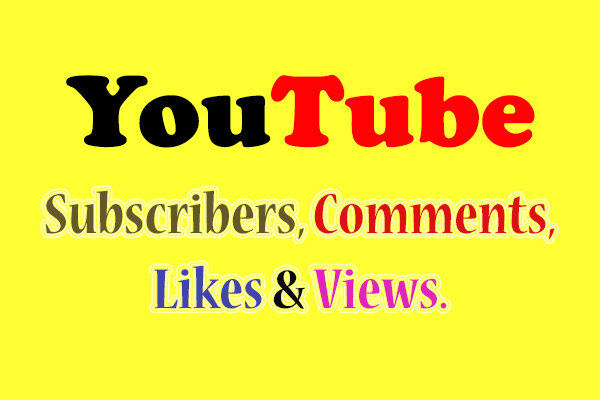 I Will give you 200 Subscribers, 200 Comments, 200 likes & 300 views ...