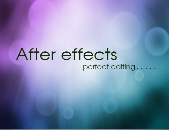 after effects video editing free