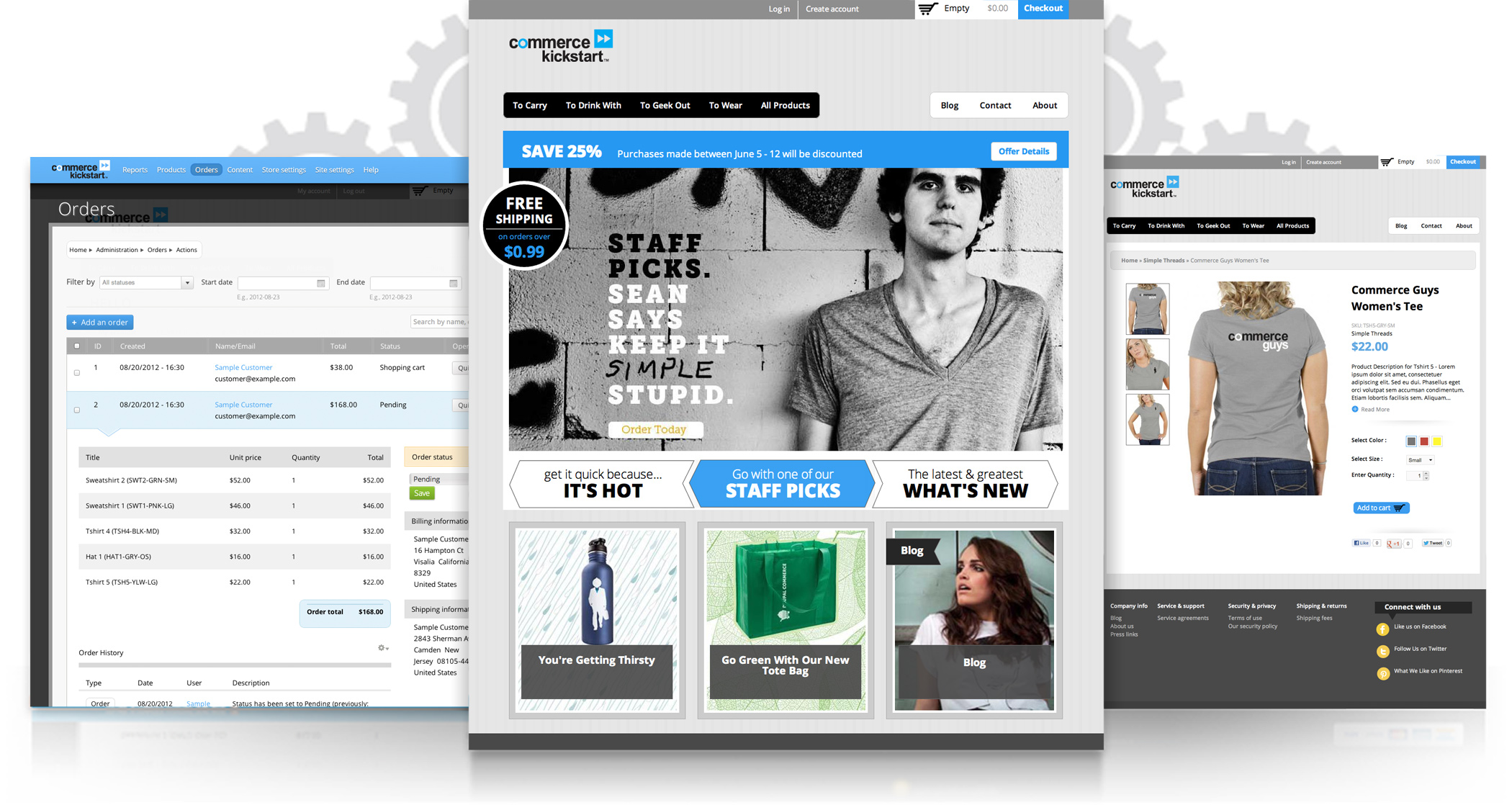 Web new site. Drupal Commerce. Kickstart 2. Друпал новостной сайт.