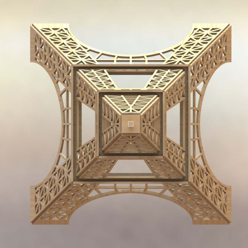 Plan for matchsticks model out of Eiffel tower for $5 ...