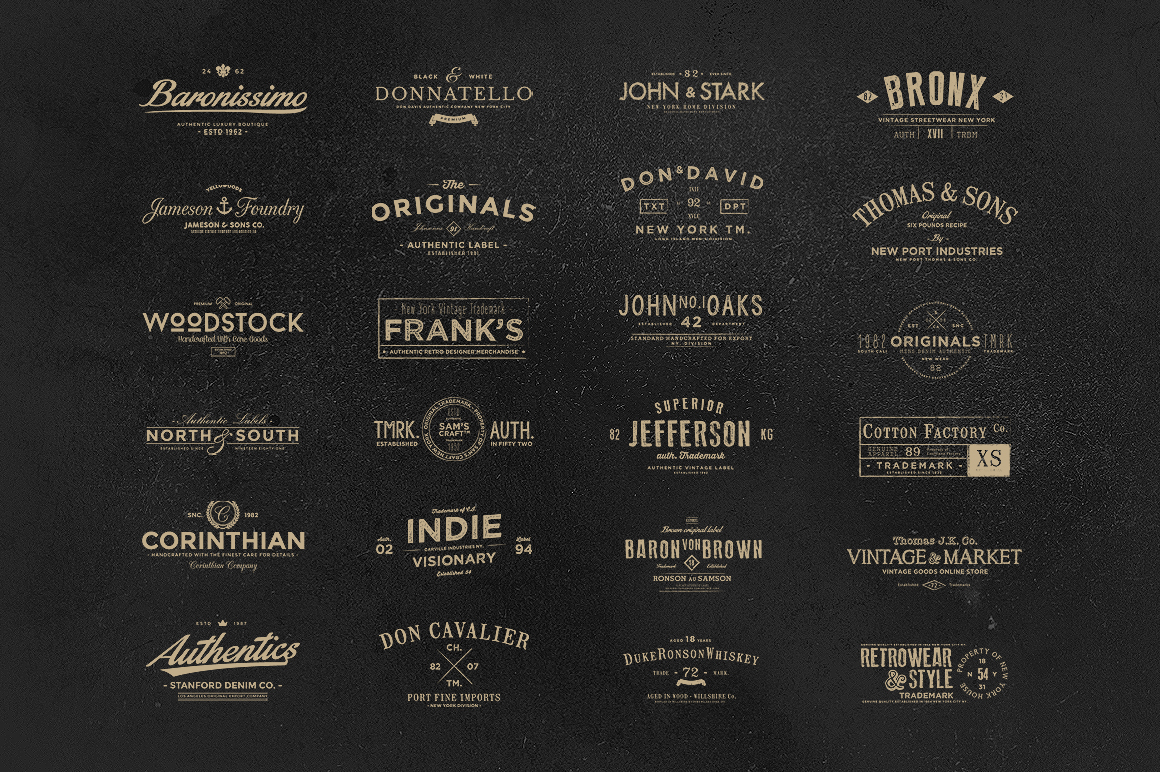 deliver more than 1000 Logo & Badge Type Vintage T-Shirt Templates for ...