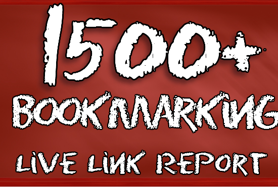 1500 Social Bookmarking Submit Even Youtube Video Best Bookmarking