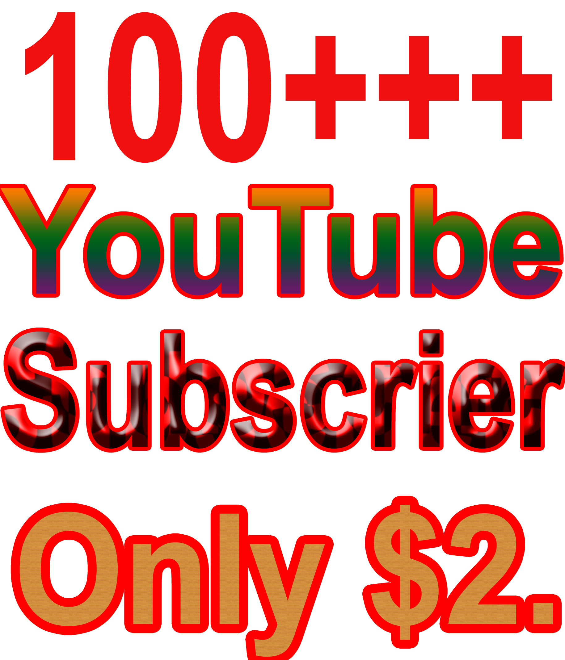 Add 100 + You Tube Subscriber For $2 - Seoclerks