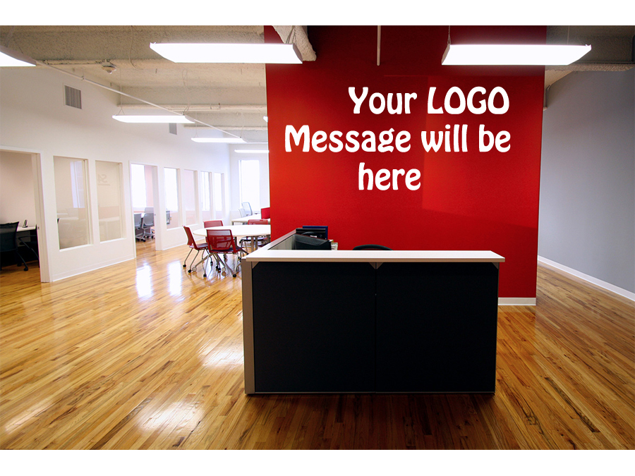 Download Display your logo, Text or Message on office walls mockups for $3 - SEOClerks