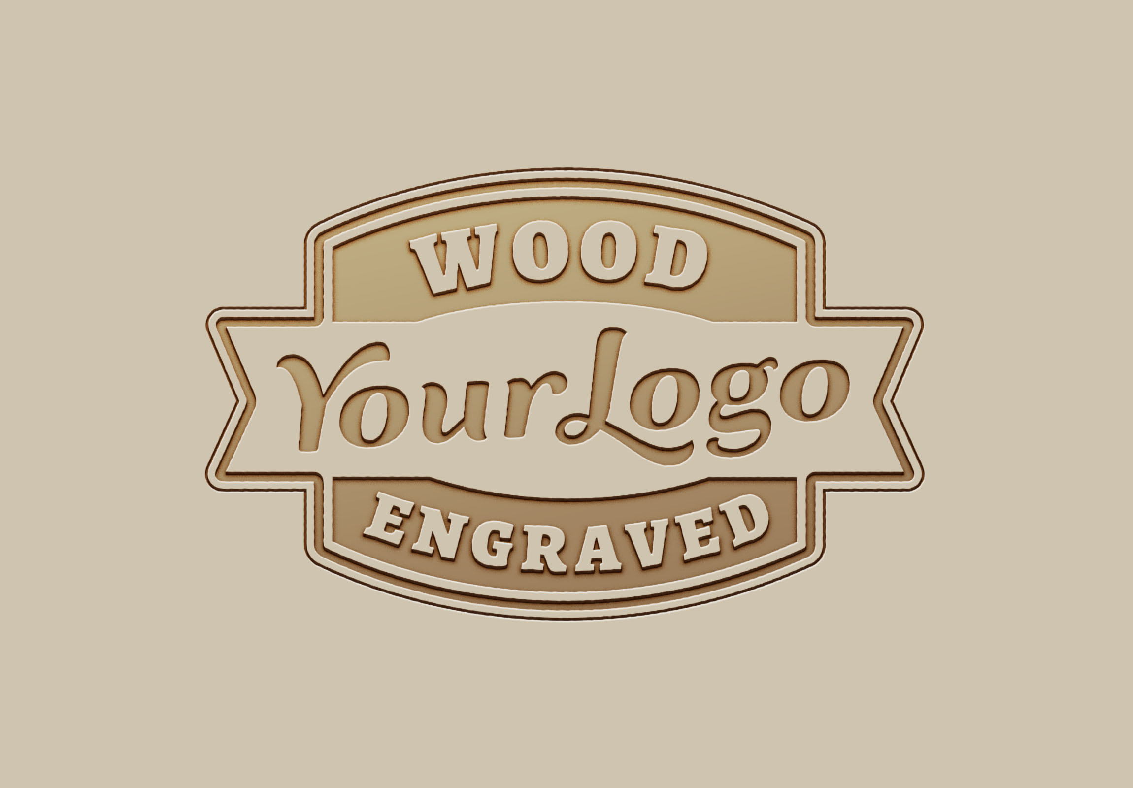 Design a attractive wood logo for 5 - SEOClerks