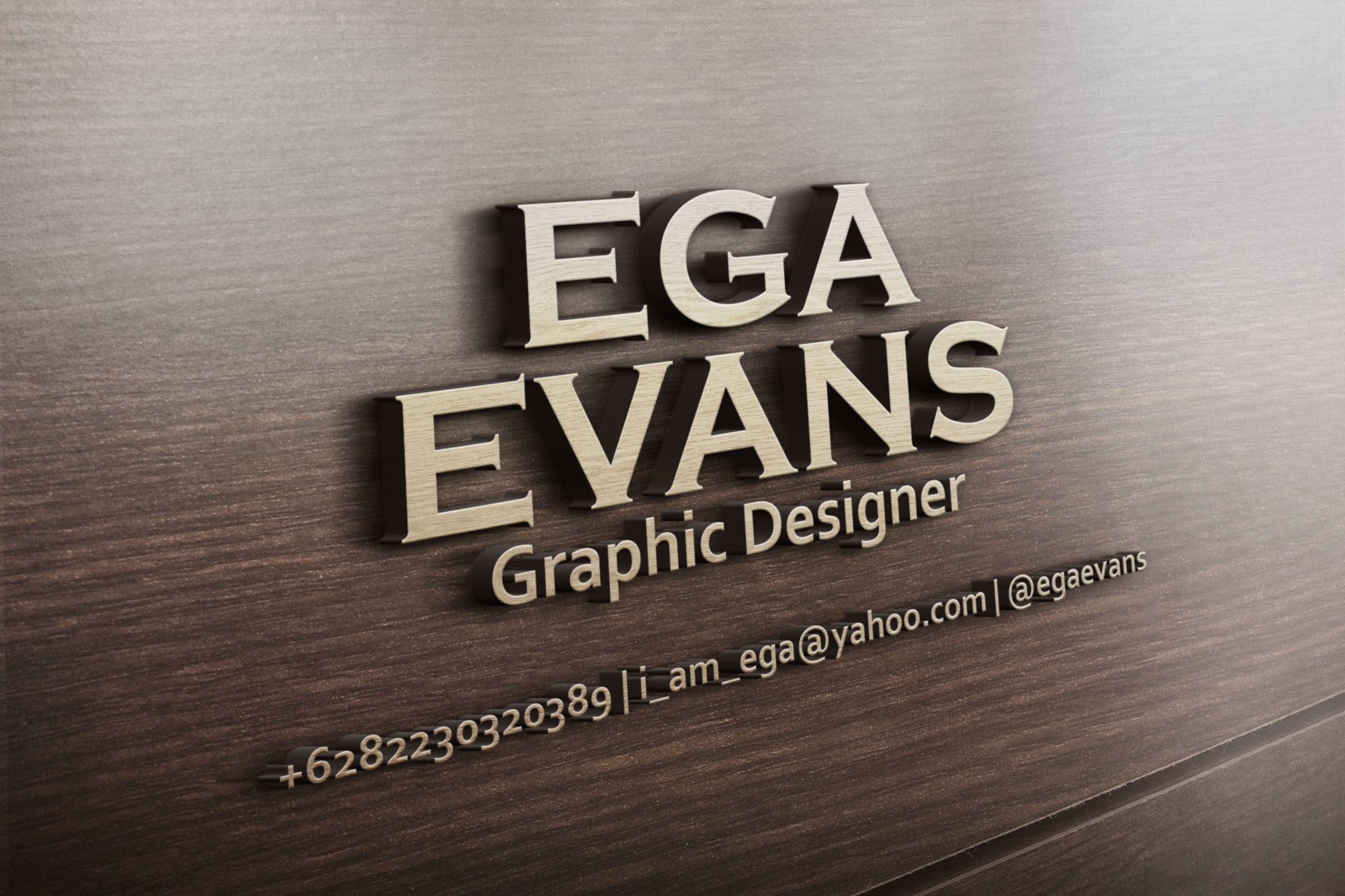 Create your name, logo, or your text into 3D wooden design for $3