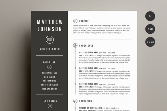 Design Resume, CV, Curriculum Vitae, Cover Letter for $10 - SEOClerks