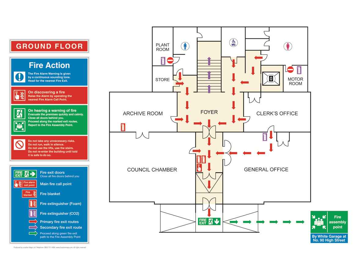 16-floor-evacuation-plan-template