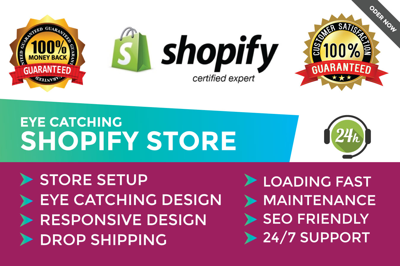 design shopify store, create shopify website for $125 - SEOClerks