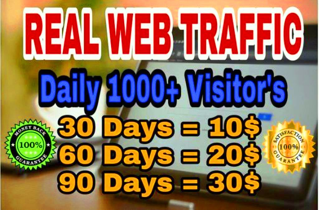 Drive 1000 + +  Real Web Traffic Everyday To Your Website