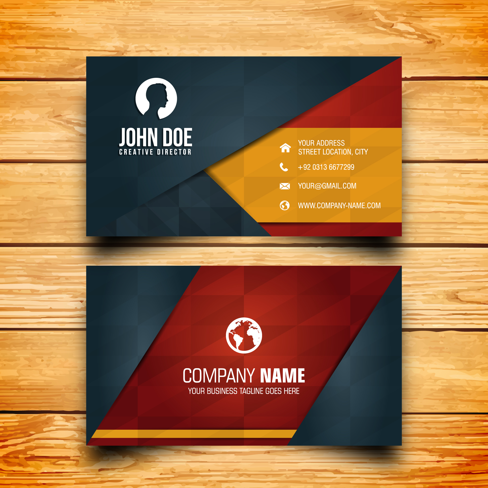 2x2 business card template ai file free download