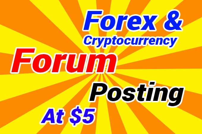 Do Cryptocurrency Or Forex Forum Posting With Blockchain Ico Forum Post Backlink For 10 - 