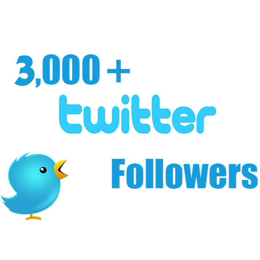 Add 3000+ TWITTER followers Or 300 followers. for $1 - SEOClerks