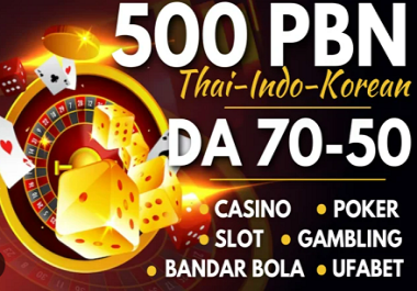 SUMMER SALE Dominate Ranking with 500 DR & DA70-DA50+ Niche PBN Casino, Gambling, Poker,links