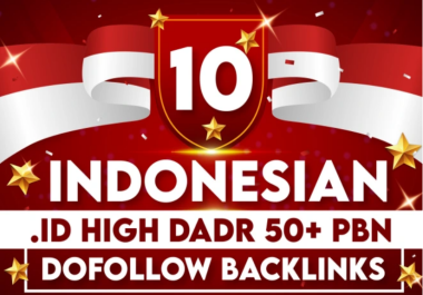 NICHE PREMIUM 10 DA50+ Indonesian. ID Pbns SLOT ,Casino, Gambling, Poker, Judi Related High DA links