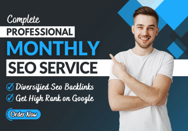 I will provide monthly seo service by high quality off page backlinks