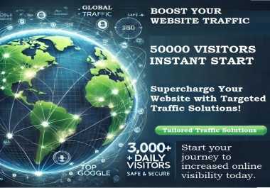 Drive 50,000+ Global Visitors to Boost Your Website 5,000+ Daily Traffic