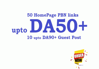 upto DA50+ Premium Homepage High Quality PBN Backlinks