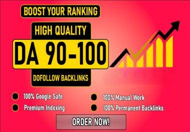 I will provide 110 DA 70-99 SEO backlinks + 3 guest post Da 50+ with Premium indexing