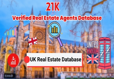 Give you 21K UK Real Estate Agent email list for your email marketing work