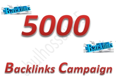 Create 5000 Backlinks Campaign for your website