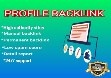 give you 50 high DR profile backlinks