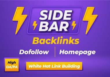 I will do 50 High DA Blogroll Sidebar Seo Backlinks 