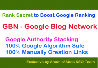 Rank Secret GBN v2 Google Blog Network to Boost Google Ranking