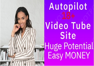 create autopilot Adult tube WordPress website