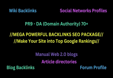 Make Your Site into Top Google Rankings MEGA 500+ POWERFUL BACKLINKS SEO PACKAGE